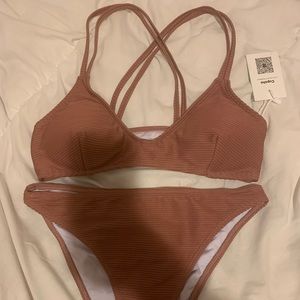 Cupshe Ribbed Bikini Swimsuit